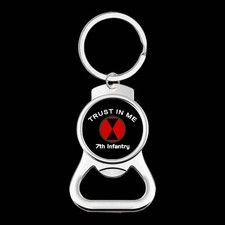 US Army 7th Infantry "Trust In Me" Keychain Bottle Opener