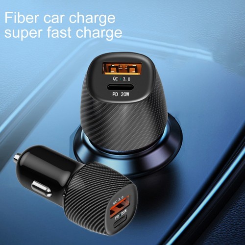 Chargeur Voiture USB 30W Compact pour Charge Rapide des Smartphones et Tablettes
