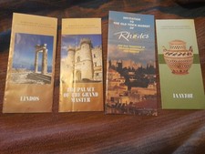 Vintage Greece 1990s early 00s Trourist Board Leaflets Rhodes x 4