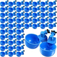 50 Packs Chicken Waterer Chicken Feeder, Automatic Waterer Kit for Poultry Du...