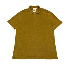 Jungmaven 100% Hemp Polo Shirt Men's Large Quiet Luxury Minimalist