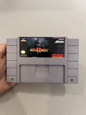 Nintendo Mortal Kombat II SNES Gray Good Authentic Retro Fighting Game SNS28-USA