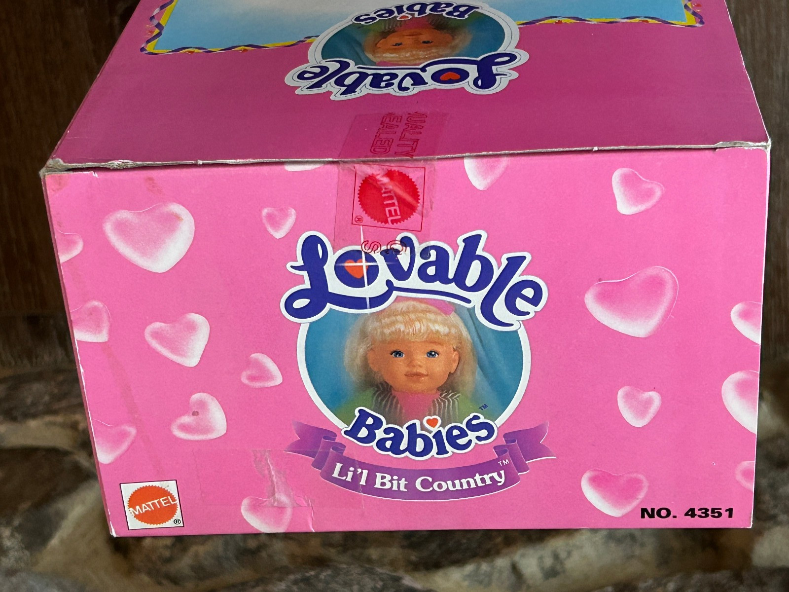 Vintage Mattell Lovable Babies Li'l Bit Country Girl & Boy  Doll  New in  Box