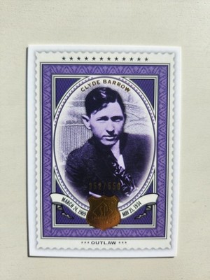 Clyde Barrow RARE Serial Numbered /550 UD Short Print Legendary Cuts Bonnie COOL