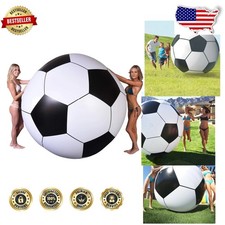 Giant 6ft Soccer Ball Inflatable Adult Fun Beach Pool Vinyl Rapid Valve