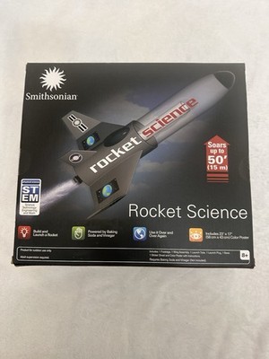 Smithsonian Rocket Science STEM Kit Baking Soda Launch Soars 50 Ft 8+ Sealed