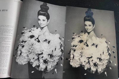 Audrey Hepburn by Richard Avedon   The Actual Photograph Used in Harper's Bazaar