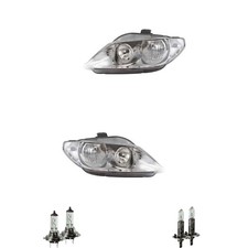 Scheinwerfer Frontscheinwerfer Set Halogen H1 für Seat Exeo ST inkl. Lampen