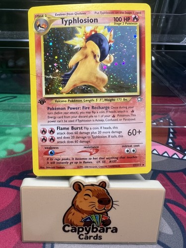 Typhlosion 17/111 1st Edition - Neo Genesis - Rare Holo Pokémon Card