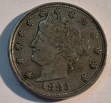 1883 LIBERTY NICKEL WITHOUT CENTS