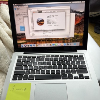 Apple MacBook Pro 13  2011 i5 500GB HDD 4GB RAM macOS High Sierra