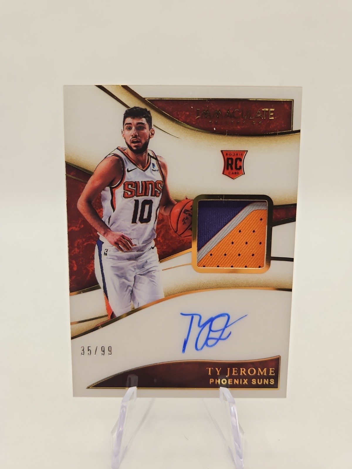 2019-20 Panini Immaculate /99 Ty Jerome #116 RPA Rookie Patch Auto RC Grizzlies