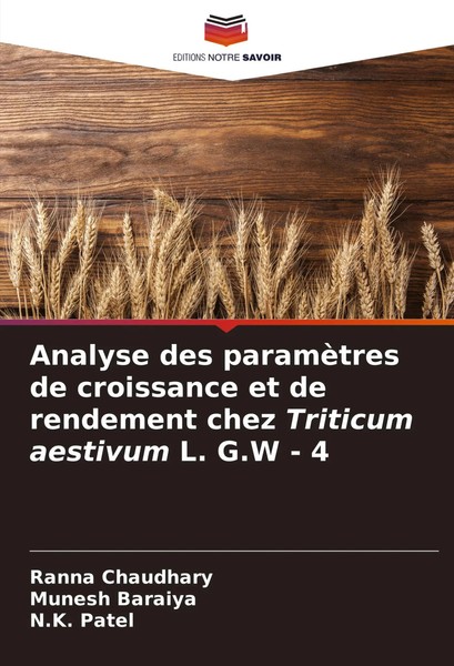 Analyse Des ParamèTres De Croissance Et De Rendement Chez Triticum Aestivum...-image