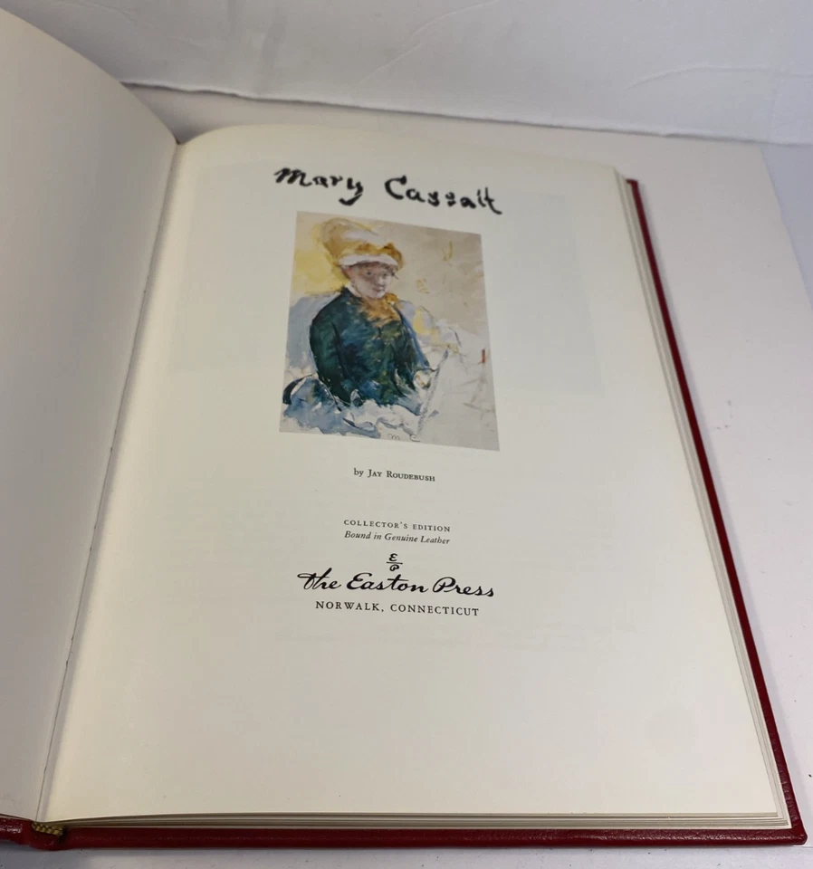 EASTON PRESS Mary Cassatt ART FULL LEATHER Art Book 1st Ed Color 1982 Nice Foto 3 de 4