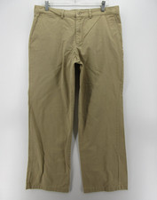 VINTAGE Ralph Lauren Pants Women 14 Beige Tan Wide Leg Trousers Khakis Preppy