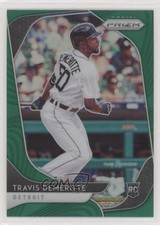 2020 Panini Prizm Tier II Green Prizm Travis Demeritte #114 Rookie RC 4l3