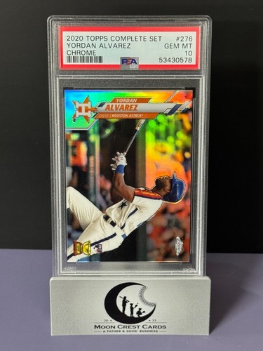 Yordan Alvarez (RC) Chrome | PSA 10 GEM MINT -- 2020 Topps Complete Set ⚾️#276