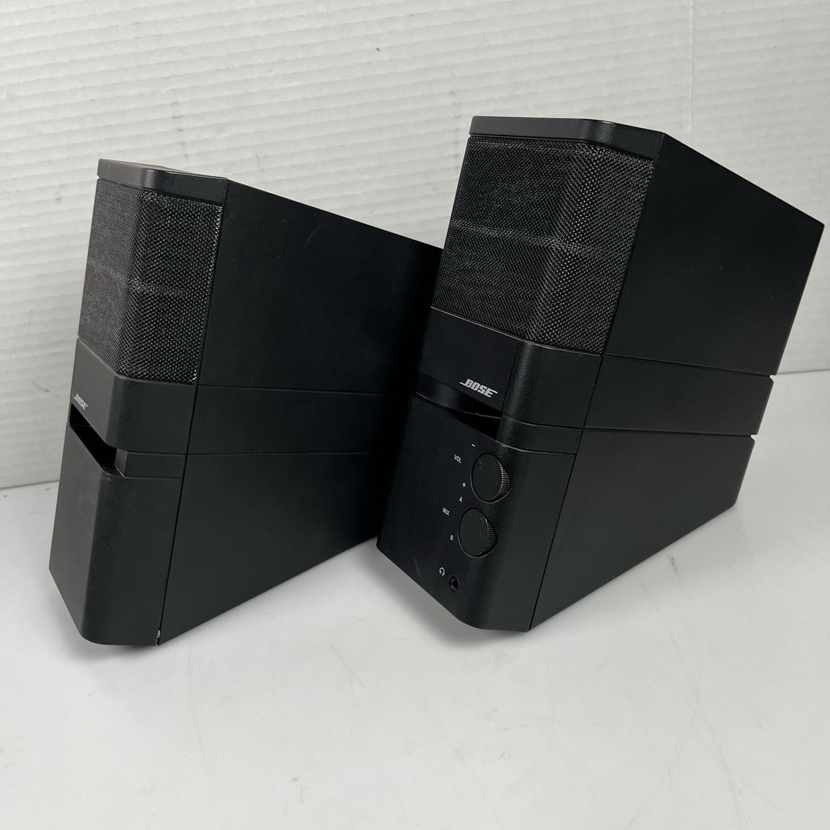 Bose MediaMate Computer Speaker Pair W/ AC Adapter Tested & Works