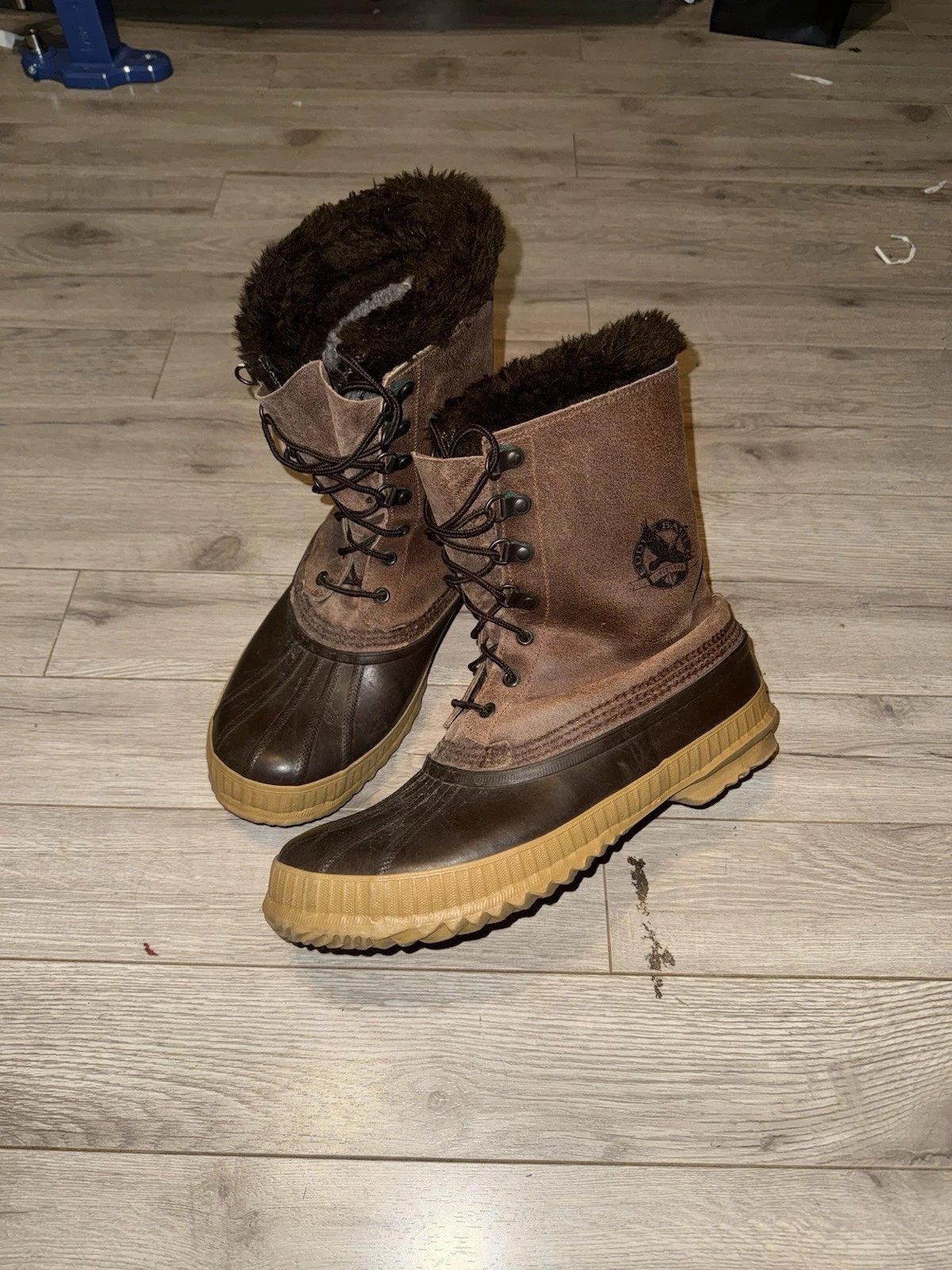 Eddie Bauer SOREL Men’s Size 10 Brown Snow Rain Insulated Duck Boots Winter