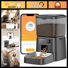 Automatic Cat Feeder 2.4GHz Wi-Fi, 3.5L/15 Cups Programmable Pet Food Dispenser
