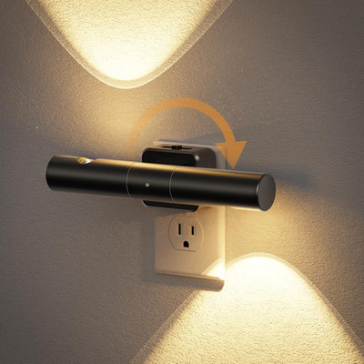LED Night Light, Modern Night Lights Plug into Wall, Soft White 3000K,0-100LM Ad