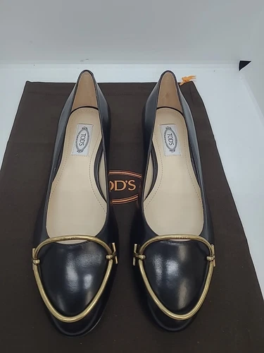 TOD’S Nuova ballerina Tod's Gomma 38b Anello Picc Flat nera taglia 37 5 (US 7 5)