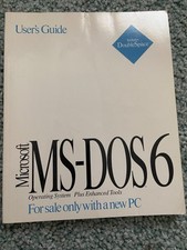 Microsoft Windows MS-DOS 6 User's Guide 1993 Gently Used