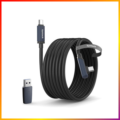 Link-Kabel 5m USB-C für Meta Oculus Quest 3 2 Pro Pico 4 PC SteamVR Schwarz