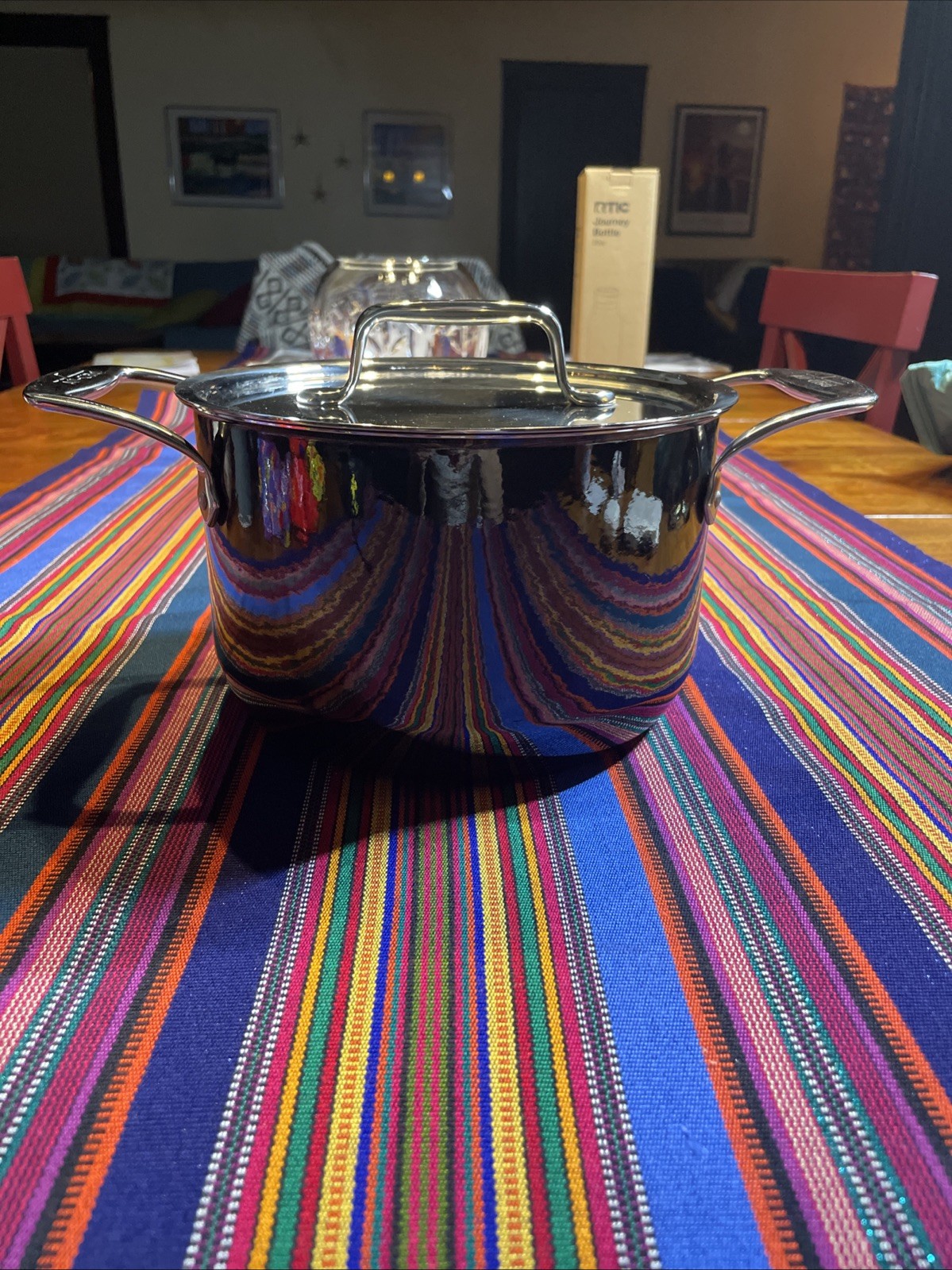All-Clad 4 Quart Ceramic Soup Pot Onyx Black
