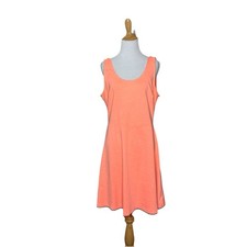Old Navy Neon Orange Sleeveless Dress Pull Over Casual Size large Cotton / Poly