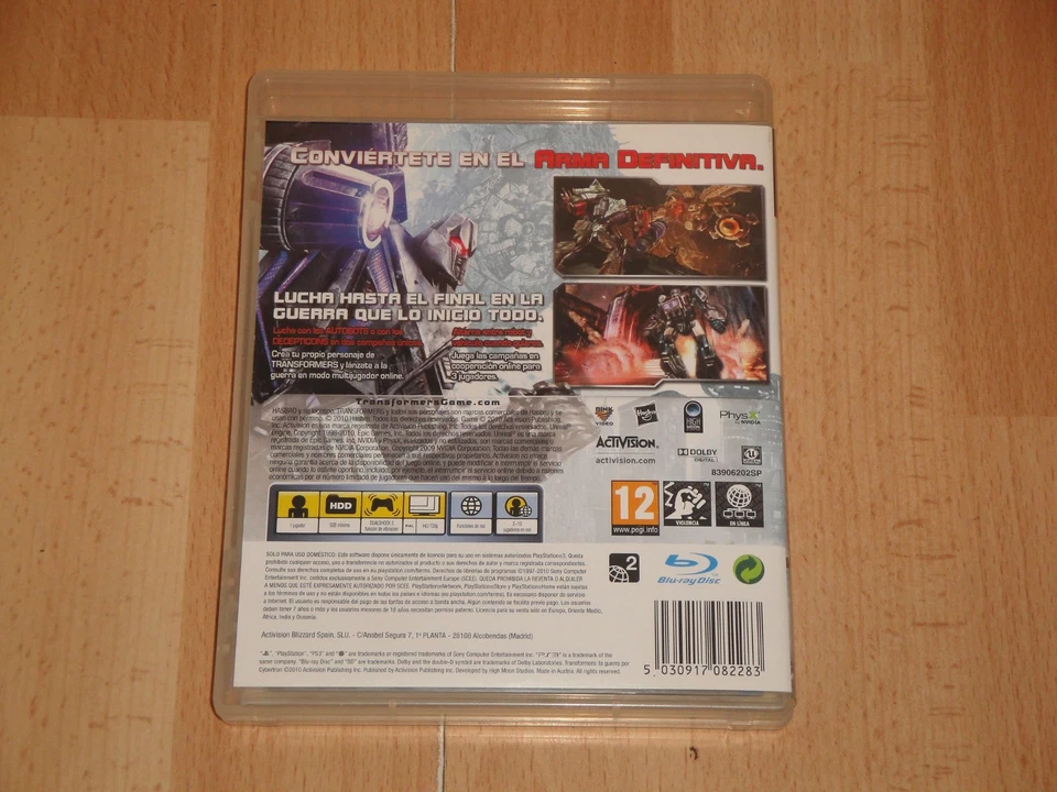 TRANSFORMERS LA GUERRA POR CYBERTRON DE HIGH MOON PARA LA SONY PS3 BUEN ESTADO, foto 3 de 4