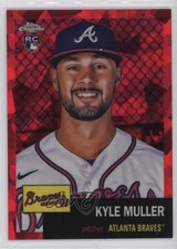 2022 Chrome Platinum Anniversary Red Atomic Refractor /100 Kyle Muller #80 06l3