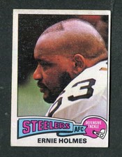 Ernie Holmes Steelers Steel Curtain NFL Rookie 1975 Topps Football Card #328 RC. rookie card picture