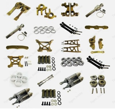 Aluminum metal Upgrade parts fit For TRAXXAS SLASH 4x4 1/10 RC Car Truck Titaniu