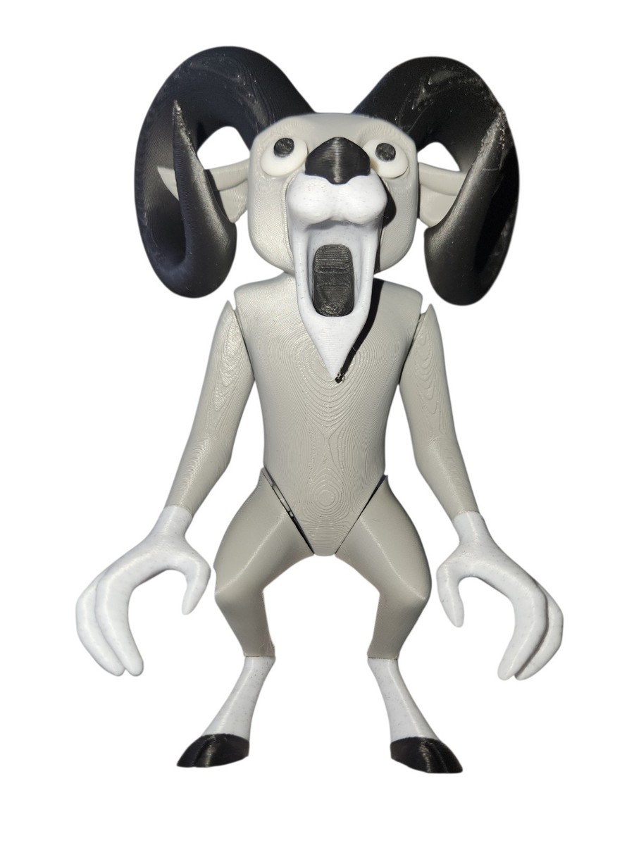 99 Nights In The Forest - Ram Figurine, 3D Printed, Articulated