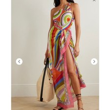 Pucci One-Shoulder Swimsuit One Piece