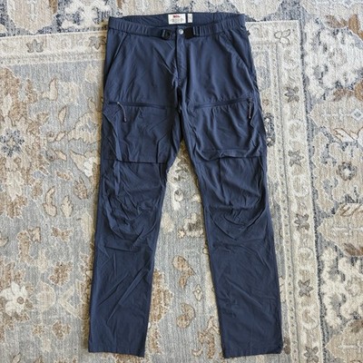 Fjallraven High Coast Hike Trousers Mens 30 / 31 Long Navy Blue Pants 81523
