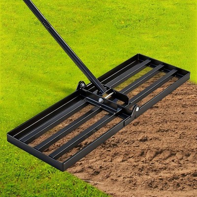Saker Lawn Leveling Rake 30x10 Inch 73 Stainless Steel Handle