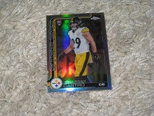 2025 Topps Chrome NFL Football Silver Refractor Rookie RC Sebastian Castro