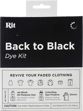 Rit Back to Black Dye Kit, 5.88 x 5 x 2.38 