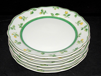 HUTSCHENREUTHER Medley Summerdream Rose 6 schöne Kuchenteller 19 cm 1.Wahl