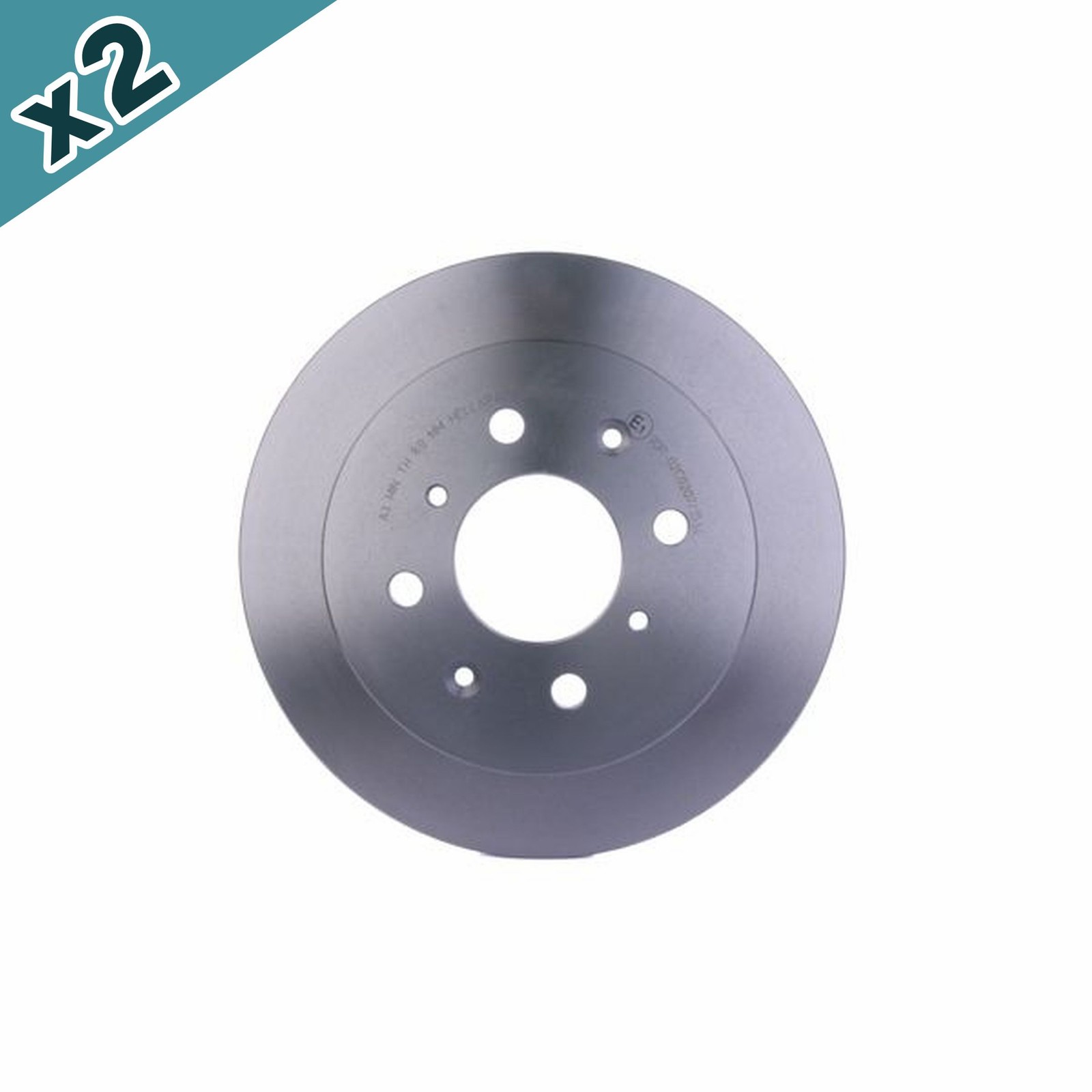 HELLA Brake Disc Rear Solid Without Wheel Hub Fits Honda Jazz 8DD 355 117-871