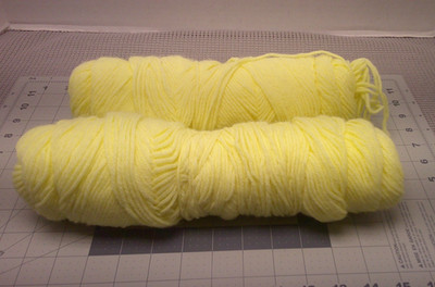 UNBRANDED ACRYLIC YARN Lot Of YELLOW