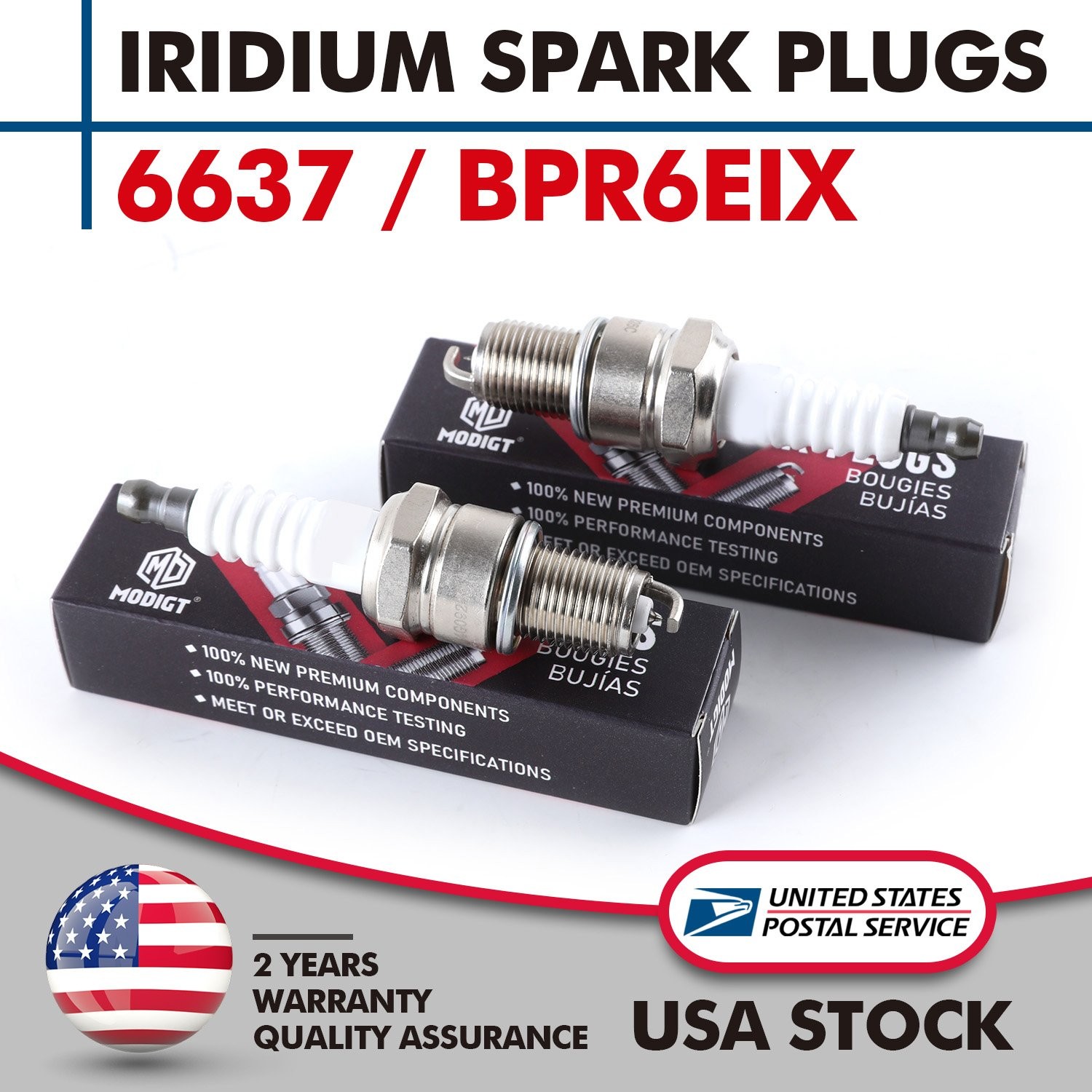 4Pcs For ngk Iridium IX Plug Spark Plugs BPR6EIX/6637 for Dodge Mazda Nissan