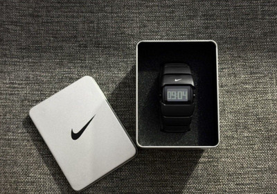 Vintage Nike D-Line Black Metal Steel Watch Hype Y2K Avantgarde