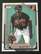 2024 Bowman #BCP-149 Enrique Bradfield Jr. Chrome Prospects Baltimore Orioles