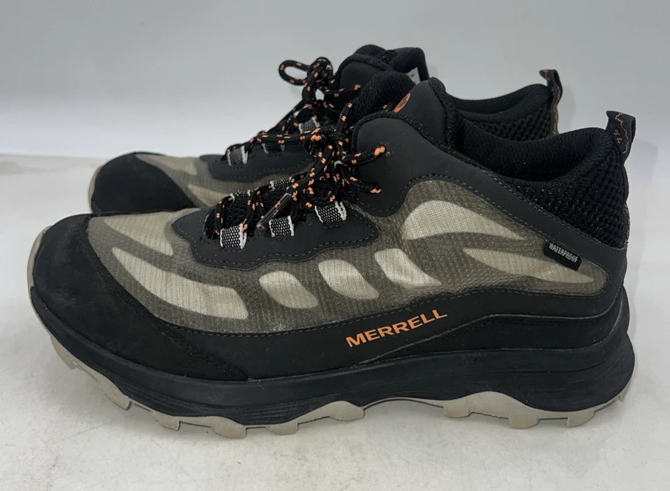 Botas Merrell Talla 7M Juniors Moab Speed Mid Negras Botas Deportivas MK265424 Foto 2 de 4
