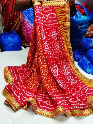 bandhani party wear saree