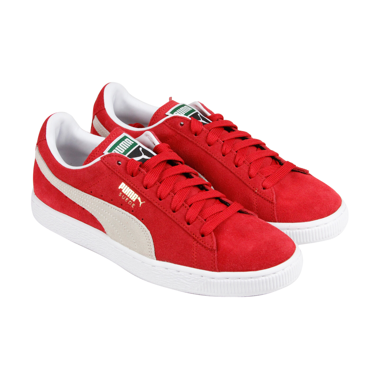 red puma suede mens