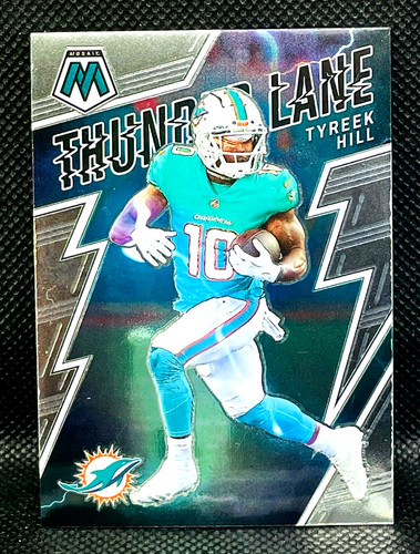 Tyreek Hill #TL-14 2022 Panini Mosaic Thunder Lane card